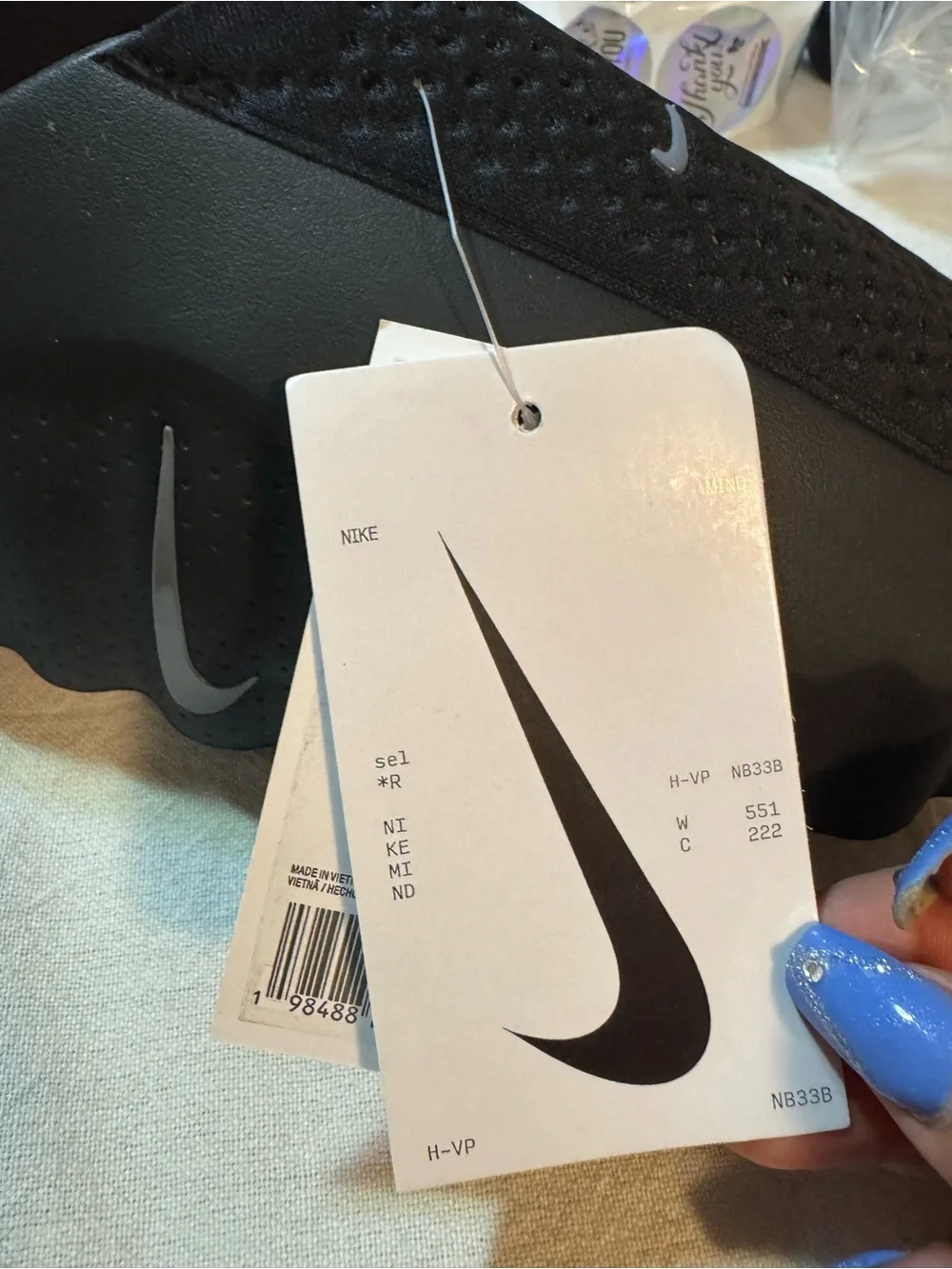 Nike Men’s Black Slide Clog with Ripple Sole